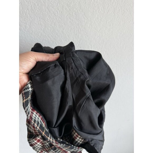 Vintage Talbots Size 10 100% Wool Plaid High Waisted Pleated Shorts Academia - Picture 11 of 16